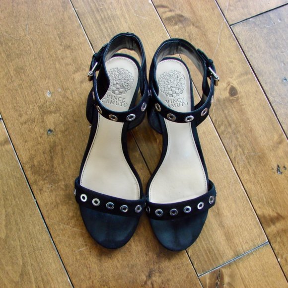 Vince Camuto Black Leather sandals size 7.5 - Picture 12 of 15